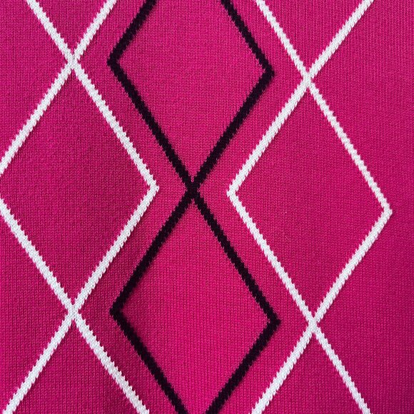 EP Pro Y2K Sweater Vest with Argyle Pattern in Pink size Large - Picture 4 of 6